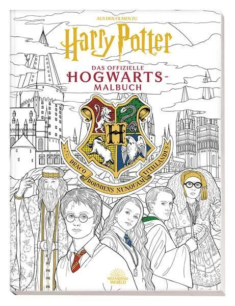 Aus den Filmen zu Harry Potter: Das offizielle Hogwarts-Malbuch: Malbuch mit Cov