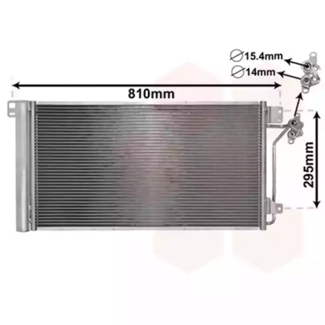 Van wezel Condenseur à Air Avec Sèche-linge pour VW Multivan T5