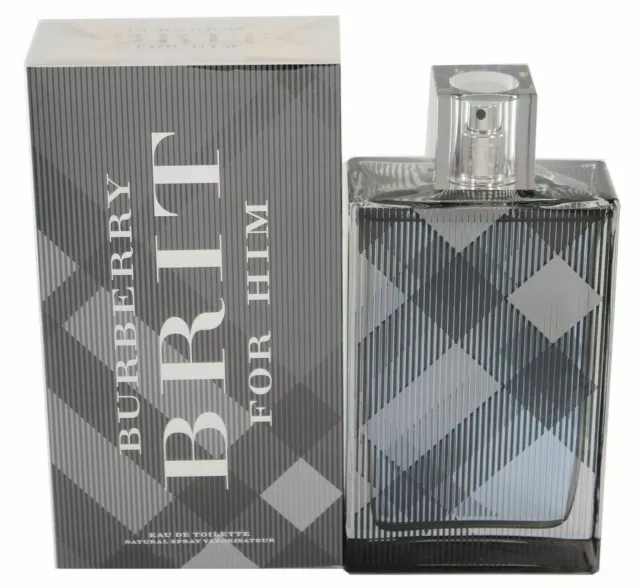 Brit For Him  By Burberry 3.4 oz/100 ml Edt Spray For Men New In Box