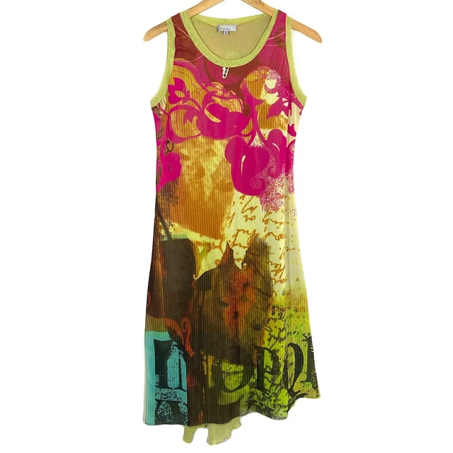 Robe Débardeur Vintage 2000's Cyber Y2K – Taille L, Colorée, Légère, By Cop Copine (2026)