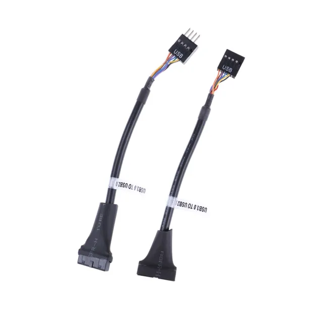 USB 3.0 20 pin motherboard header to usb 2.0 9 pin adapter converter cable  G_tu