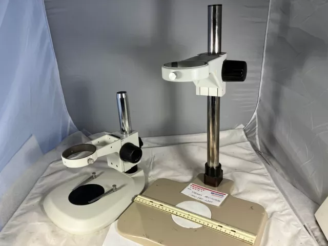 Olympus / Nikon Microscope table top stand 10" & 19" tall posts Olympus / Nikon Microscope table top stand 10" & 19" tall posts