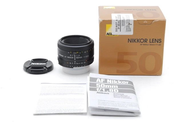 [UNUSED w/ Boxed] Nikon Nikkor 50mm AF Lens F1.8 D From JAPAN