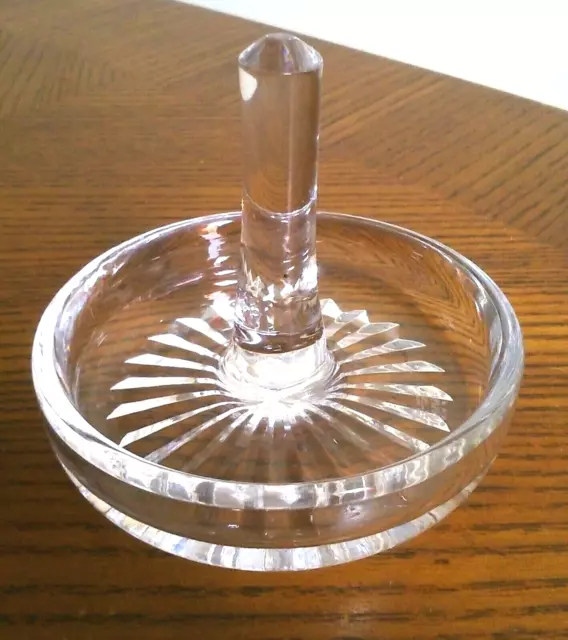 Royal-Doulton Webb Corbett Ltd? lovely Crystal Ring Holder Base Signed