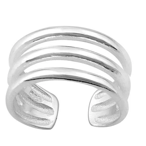 Zehenring Fußschmuck Damen Herren verstellbar Sterling Silber Modell 14