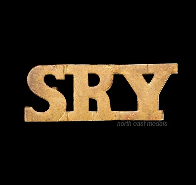 Sherwood Rangers Yeomanry 'SRY' Shoulder Title Badge
