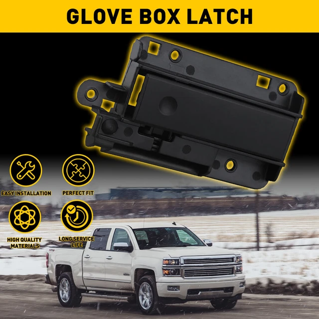 Scitoo Upper Glove Box Latch Handle – Black, For 2007-2014 Chevy Silverado / GMC Sierra
