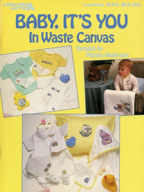 Leisure Arts Leaflet 00544 - Baby, It's You in Waste Canvas by Marina Anderson