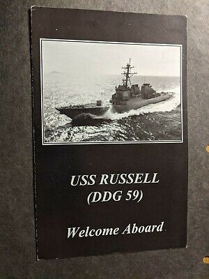 Destroyer USS RUSSELL DDG-59 Naval WELCOME ABOARD BOOKLET