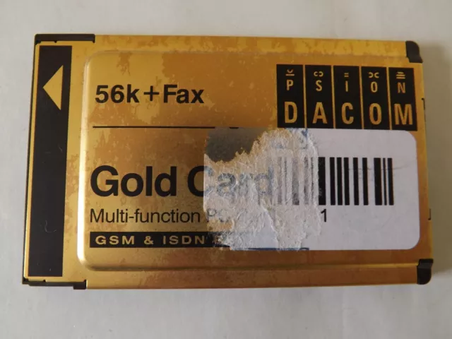 PSION DACOM PCMCIA Gold Card 56Kbps Data Fax Modem