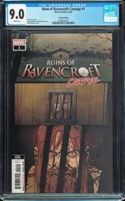 Ruins of Ravencroft: Carnage #1 2nd print CGC 9.0 White 1st Cortland Kasady 2020
