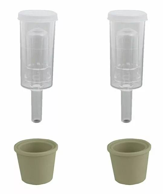 3 Piece Airlock and Carboy Bung (Pack of 2)