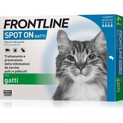 Frontline - SPOT ON  Antiparassitario per Gatto  4 Pipette per gatti