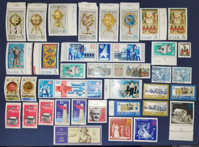 Lot340 Briefmarken DDR Postfrisch & Gestempelt Randstücke Motive Kombiversand 🌐