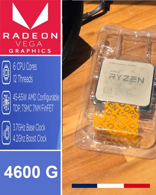 Processeur AMD Ryzen™ 7 5700X3D 8 Cœurs/16 Threads Débridé - Socket AM4 Ddr4 Pcie 4 0 Sans Ventirad Deal108233