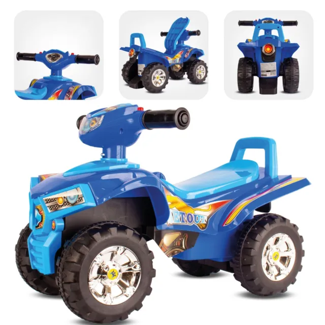 Rutscher Kinderfahrzeug Rutschauto Kinderauto babyauto Quad blau