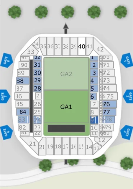 2 x Foo Fighters tickets Brisbane  Very Front GA-1 closest to stage  12/Dec/23