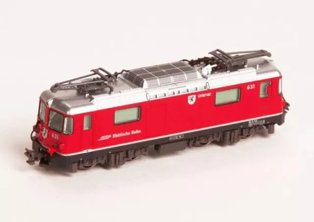 Kato 7074047 E-Lok Ge4/4 II Untervaz #631 'Rhätische Bahn', DC, Spur N