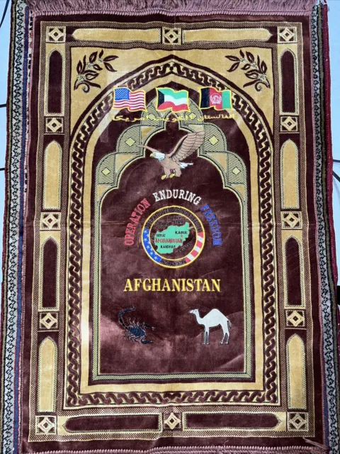 Operation Enduring Freedom Afghanistan Rug Tapestry 27x45”