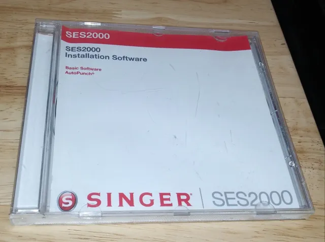 Nuevo CD de software de instalación Singer SES2000 nunca usado