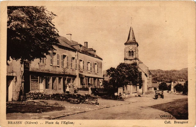 CPA AK BRASSY-Place de l'Église (420941)