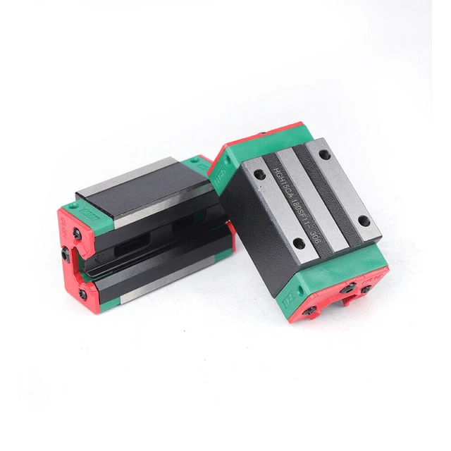 HGH15CA 2Pcs Rail Block Carriage Linear Motion Guide Rail Steel Slide Block