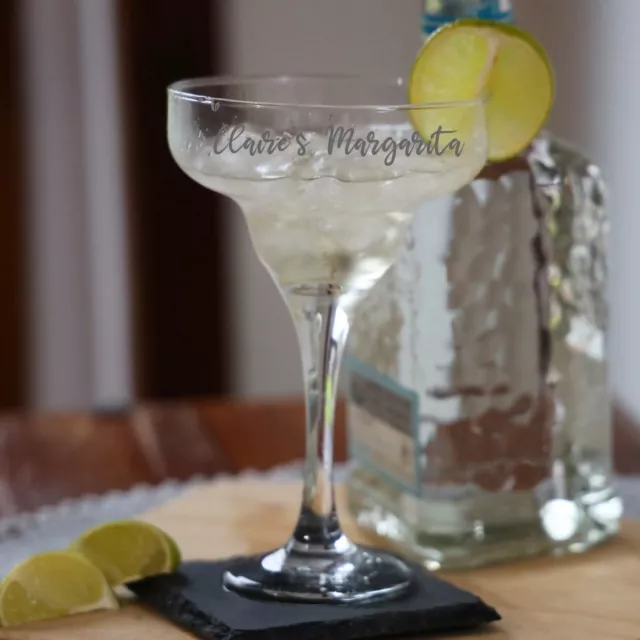 Personalised Cocktail Shaker & Glass Gift Set Margarita Recipe Drinks Party Kit