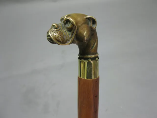 Walking Stick Brass Vintage Cane Designer Engraved Handle Victorian Wooden Cane