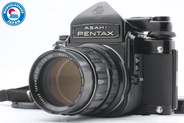 [Exc+5 / Strap] Pentax 6x7 67 TTL Mirror Up + SMC Takumar 150mm f/2.8 From JAPAN
