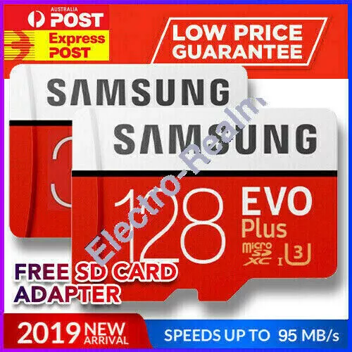 Micro SD Card SamSung Evo Plus 32GB 64GB 128GB Class 10 SDHC SDXC Memory Card HD