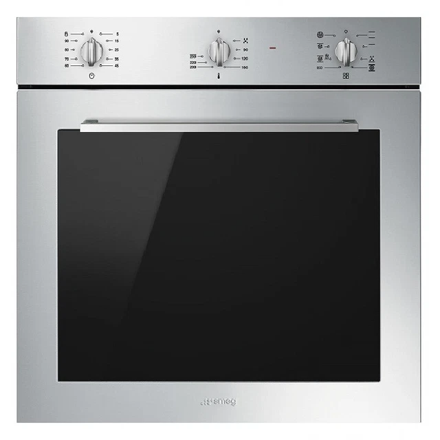 SMEG SF64M3TVX Four Attisé 60CM 8 Fonctions Inox Classe A
