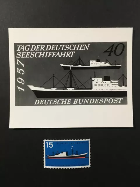 BRD FOTO-ESSAY 257 SEE-SCHIFFFAHRT 1957 SCHIFFE ENTWURF !! RARE!! e1450