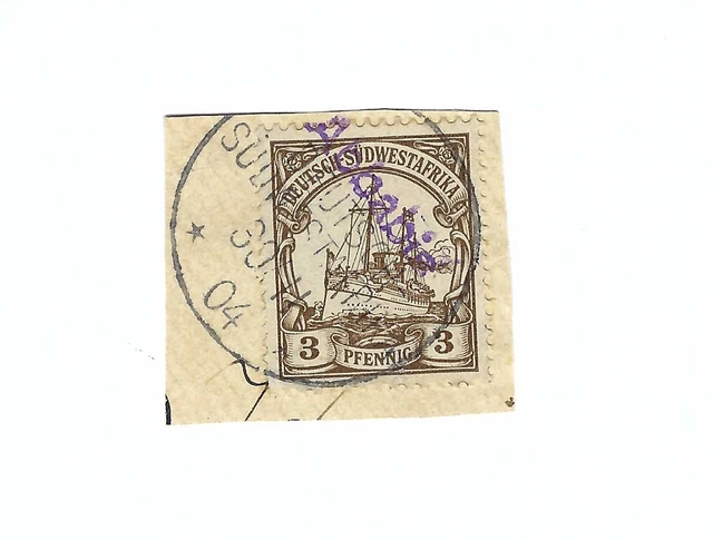 DSWA Kolonie Mi.Nr. 11 Briefst. 30.11.04 Wanderstempel ABBABIS  Violett Geprüft