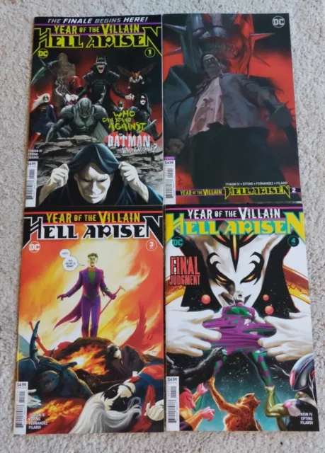 Year of the Villain - Hell Arisen #1-4 (1st Prints) First Apperance of Punchline