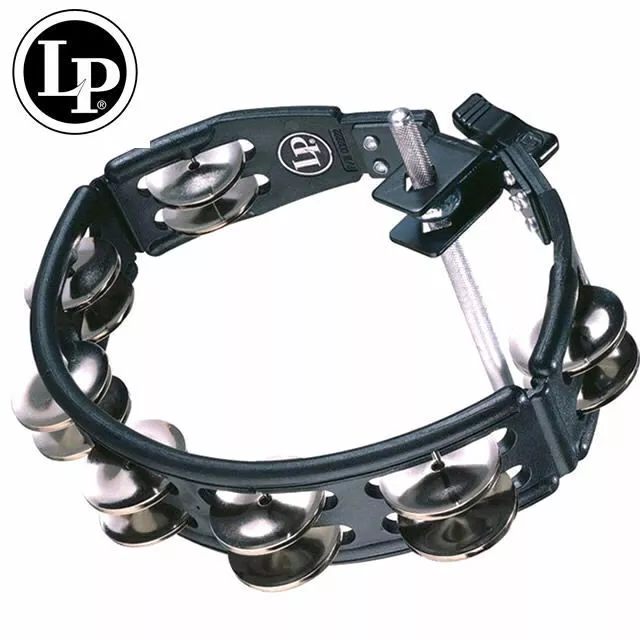 LP Latin Percussion LP160 Black Cyclops Mountable tambourine drum kit mount