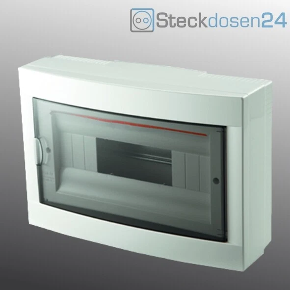 CusoTec Aufputz Verteilerkasten 1-reihig - Für 1 Sicherungsmodul, 135x53x82mm