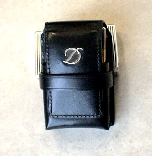 Ancien * Etui Cuir P/ briquet ST Dupont Ligne 1 /2 GM * LIGHTER Case Feuerzeug