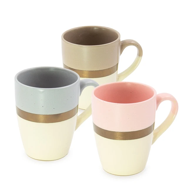 2er Set Porzellan-Tassen Mit Herzdekor – 300 Ml, Rosa & Grau – Für Kaffee & Tee | Süßes Geschenk