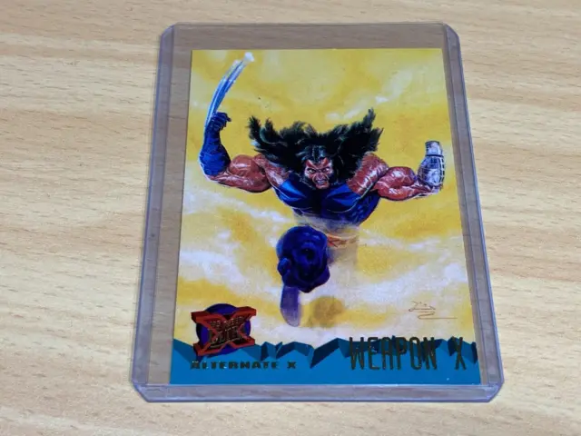 Trading Card Weapon X Wolverine X-Men Marvel MCU 1995 Fleer Ultra Schutzhülle