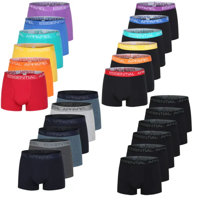Mens 6 Pack Boxer Shorts Underwear Underpants Trunks Multipack Boxers Size S-4XL