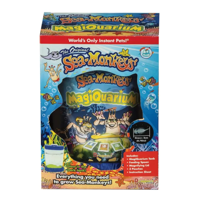 GLOWING Amazing Live Sea Monkeys Magiquarium Grow Monkey Tank Habitat Toys SALE!
