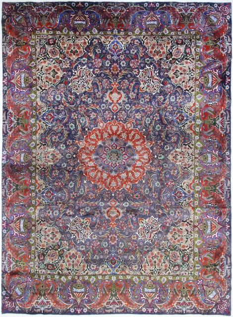 Original Alfombra Persa Kashmar 392 X 292CM N º 1940 Oriental Alfombra de Lana