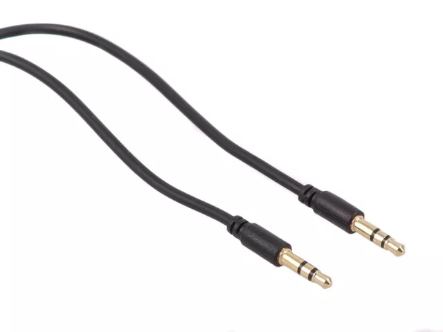 Cable Audio AUXILIAR 3,5 mm Jack 1,5 m Teléfono Decodificador Auriculares Altavoces Consolas de Juegos