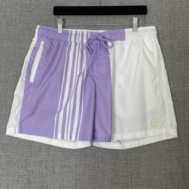 Topman Swim Shorts Mens Large Trunks Purple White Nordstrom TopShop