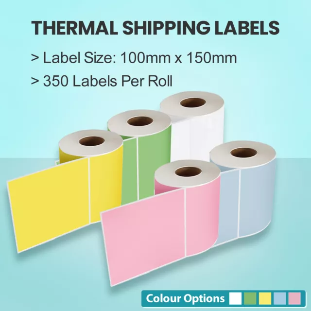 Direct Thermal Shipping Label 100x150mm 4x6 Fastway Startrack AusPOST Zebra