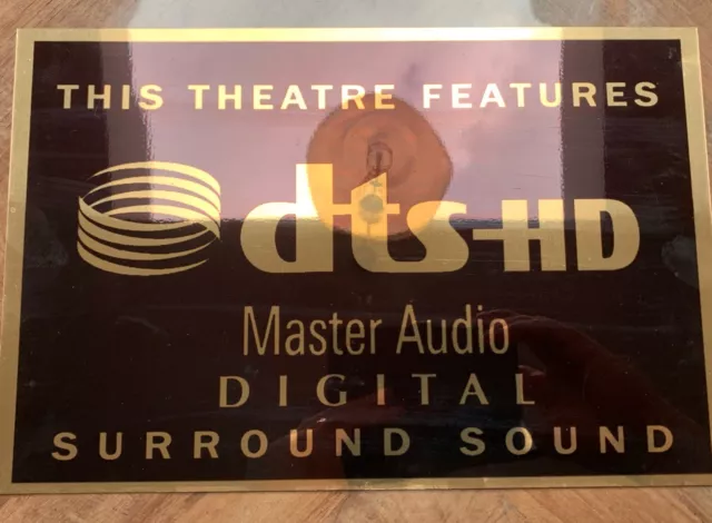 DTS HD Master Audio Home Cinema Sign