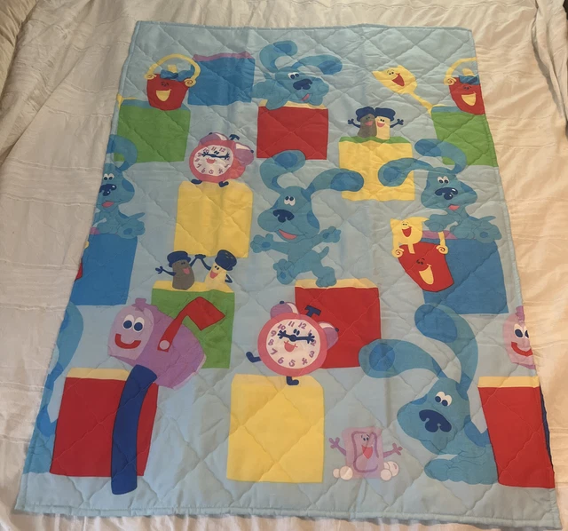 BLUES CLUES BABY Bedding Toddler Bed Vintage Dan River RN 15964 42”x 58