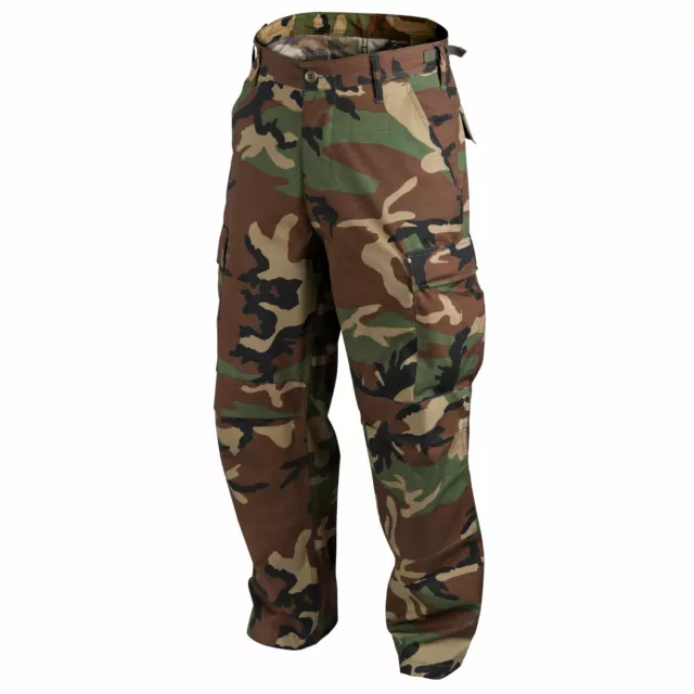 Helikon Tex BDU US Woodland Hose PolyCotton Ripstop Army Uniform Trouser Pants