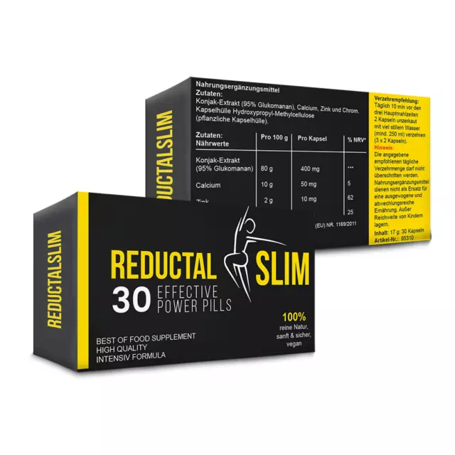 Reductal Slim+ Detoxam 30+30 Gratis Kapsel Fatburner Zum Abnehmen&Appetitzügler 2