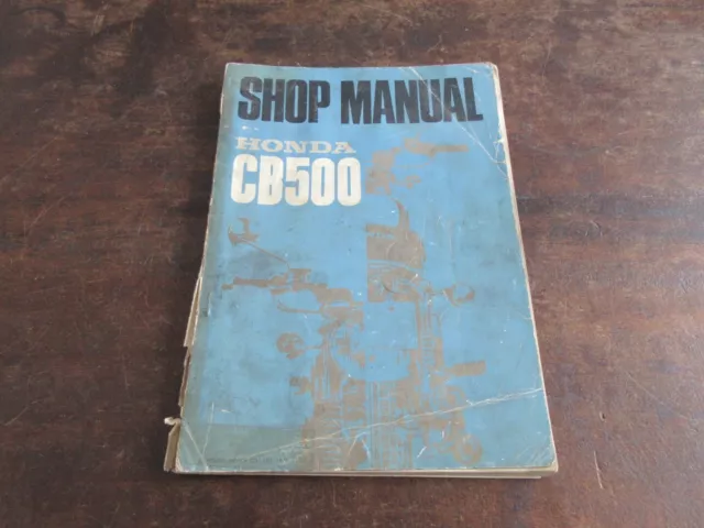 Honda CB500 CB500K0 CB500K1 1970 Shop manual Reparaturanleitung